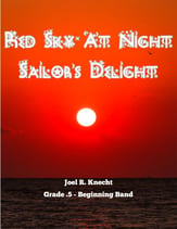 Red Sky At Night Sailor's Delight Concert Band sheet music cover